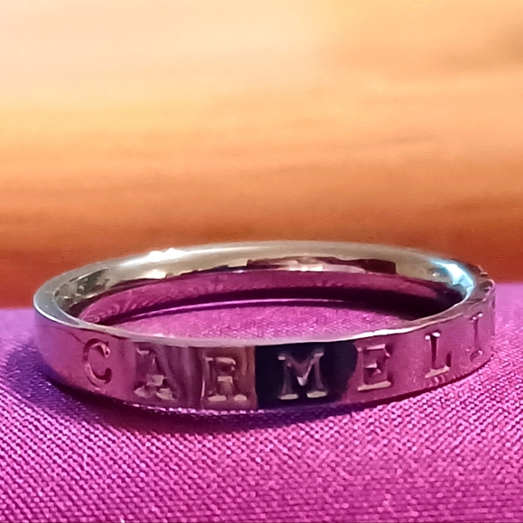 Carmelite Ring Band Solid Titanium sz:10 - Picture 1 of 5